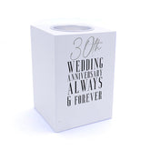 Personalised 30th Wedding Anniversary Tea Light Holder Gift